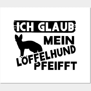 Lustiges Löffelhund Design Spruch Fuchs Afrika Posters and Art